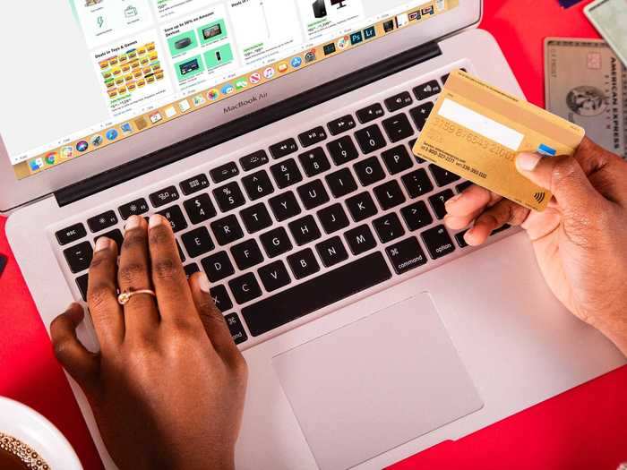 Online purchases usually require a debit or credit card number.