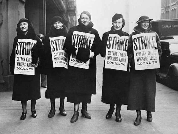 The labor movement, which also grew in the 20th century, fought for safe working conditions and increased pay and benefits for laborers.