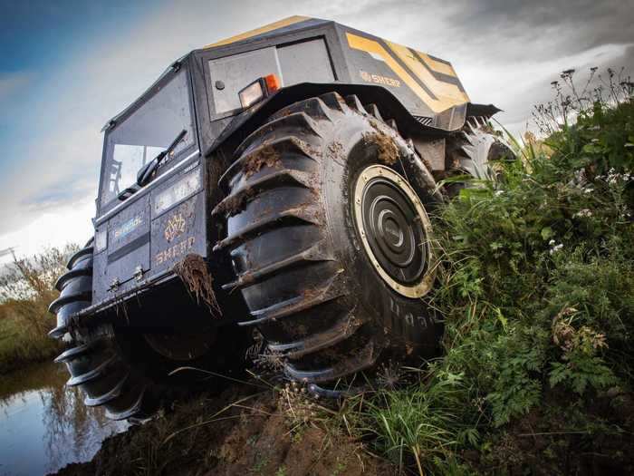 The Sherp Pro — which appears to be the model West owns — is quite possibly the ultimate all-terrain vehicle.