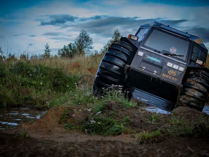 Kanye West keeps a whole host of intimidating off-road vehicles at his multimillion-dollar Wyoming ranch, including several blacked-out Ford Raptors, a high-performance tank, and a fleet of Russian Sherp ATVs.