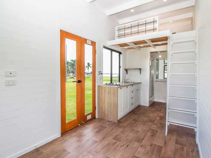 The inside of the home looks no different than a typical loft apartment.