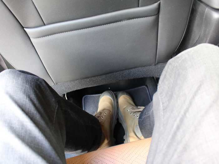 Legroom for even an un-large adult isn