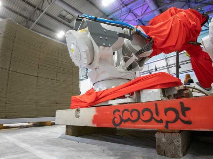 "In the future, the owners can crush the building once it has run its useful life, and print it again with the same material directly on the location," sculptor Michal Trpak said.