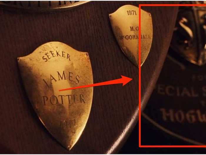 In the same cabinet, you can see Tom Riddle