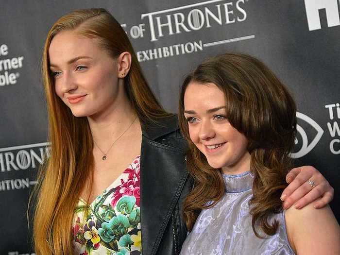 Sophie Turner and Maisie Williams