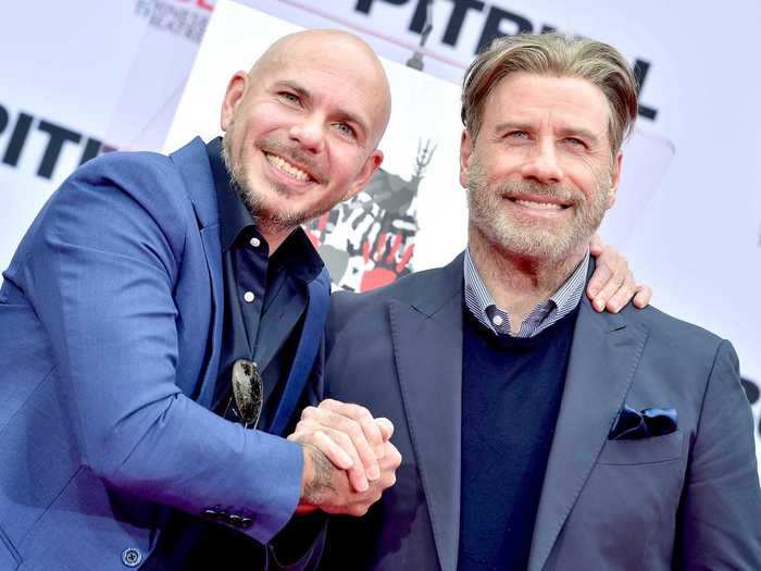 Pitbull and John Travolta