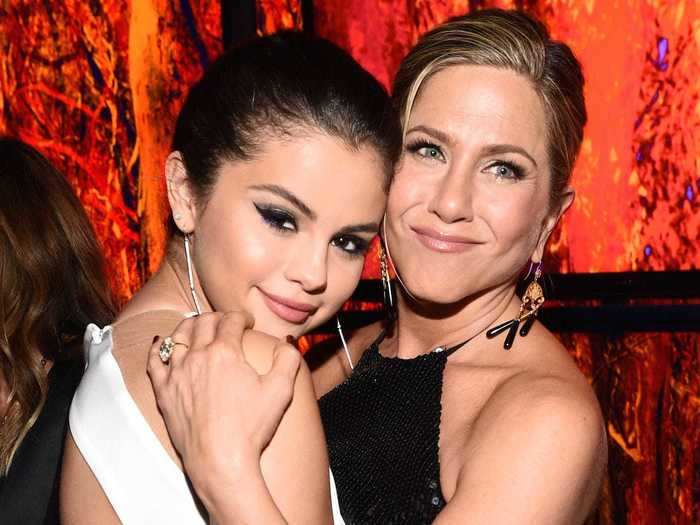 Selena Gomez and Jennifer Aniston