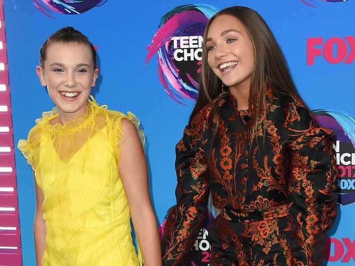 Millie Bobby Brown and Maddie Ziegler