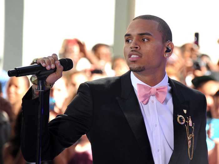 Chris Brown also used homophobic language when talking about another rapper, but he later said, "I love all my gay fans."