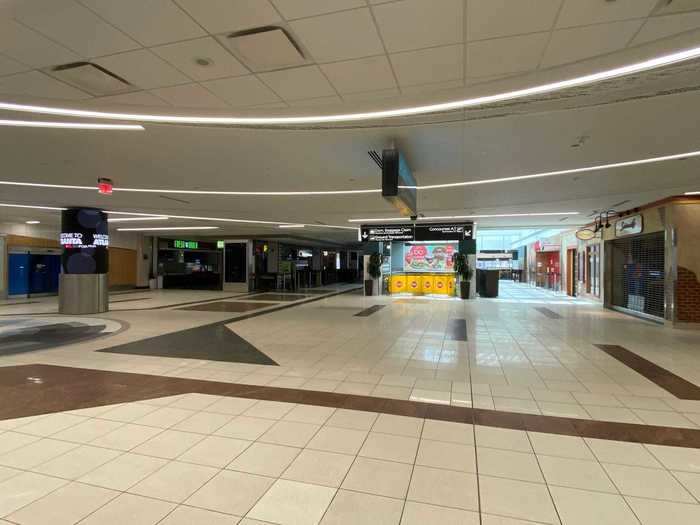 And all of its businesses were closed. As Georgia was in the midst of reopening, some restaurants in the airport were beginning to open their doors again but not the ones in this deserted concourse.