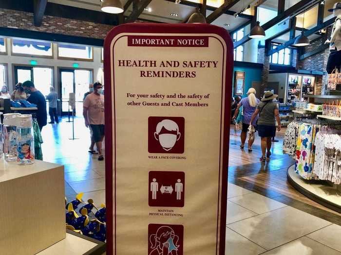 Health and safety reminders are also likely to be present throughout parks.