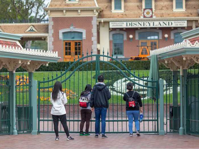 2020: Disney theme parks temporarily closed for months as a result of the coronavirus pandemic.