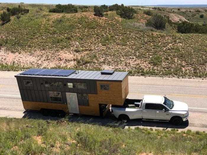 After three months and shelling out an extra $40,000, the couple finally finished their tiny house.