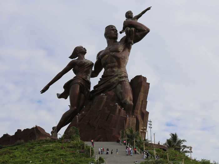 The Monument of the African Renaissance in Senegal has come under fire for its immense cost and claims of corruption.