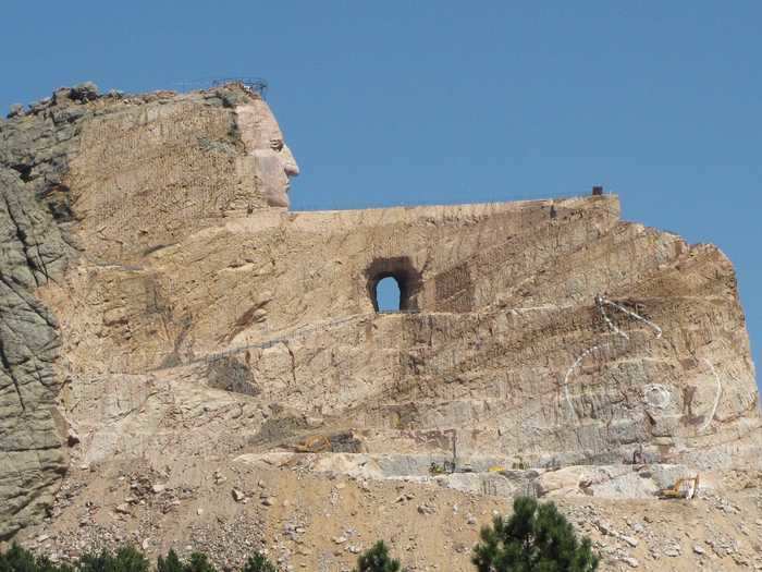 A memorial for Sioux leader Crazy Horse has been called hypocritical, and it remains unfinished after seven decades.