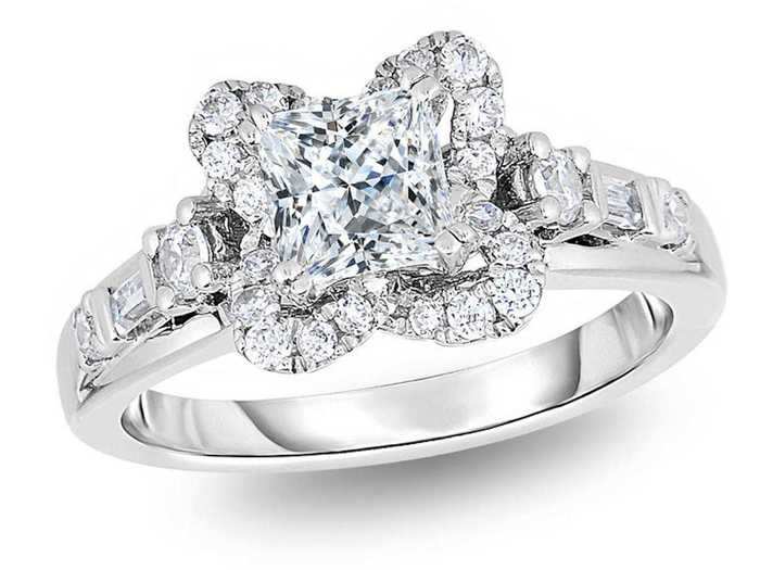 Flower-shaped rings are common, so choose one with an irregular shape.