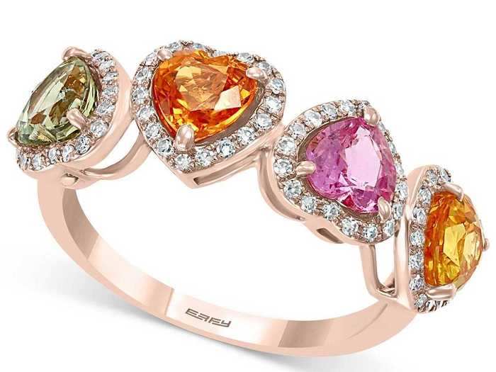 Heart diamonds can be overdone, so choose something a little more whimsical.