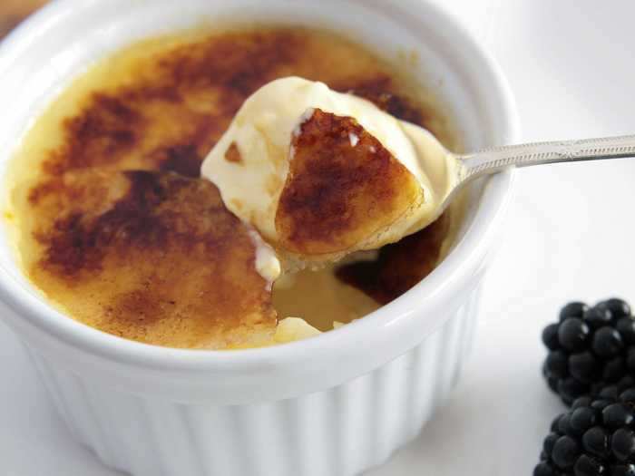 You can make a batch of creme brûlée at home for just a few dollars.