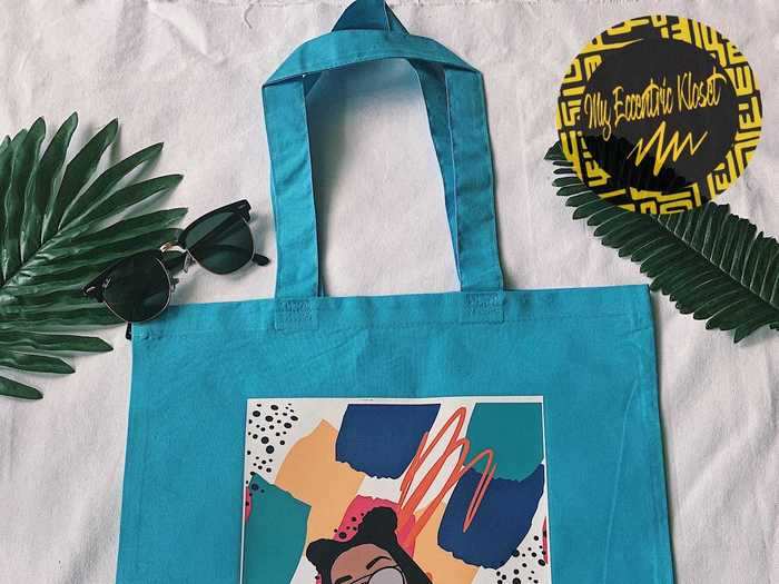 My Eccentric Kloset sells tote bags, T-shirts, jewelry, and more.