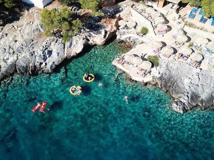 A short ferry ride from Athens, Agistri combines lush vegetation with crystal clear waters.