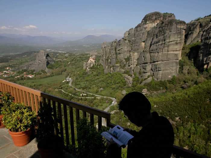 The Rousanou Monastery, more accurately called the Rousanou nunnery, is run by nuns rather than monks.