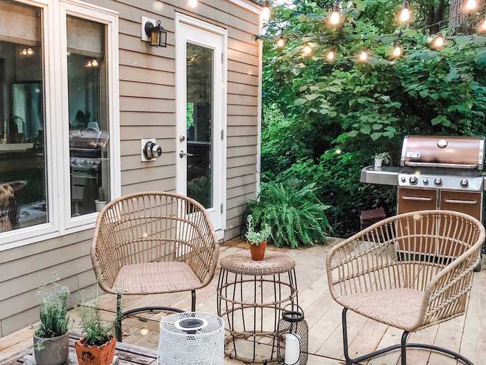 And outside, the family has a large patio area.