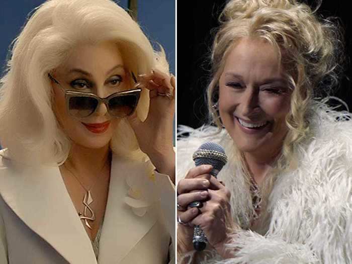 Cher is only three years older than Meryl Streep, but she played her mom in "Mamma Mia! Here We Go Again"