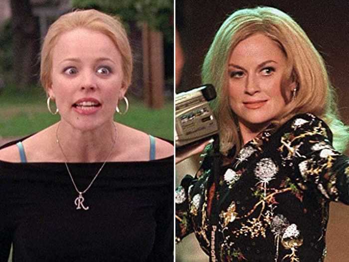 Rachel McAdams is only seven years younger than Amy Poehler, who played her mom in "Mean Girls."