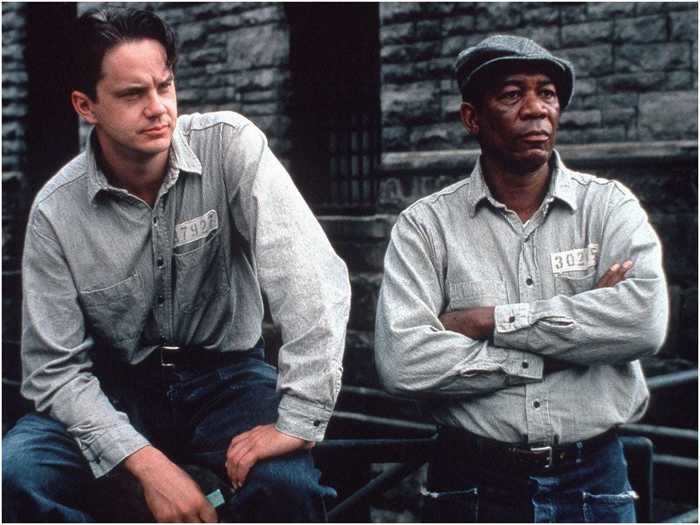 "The Shawshank Redemption" is the highest-rated movie on IMDb, but it reportedly debuted to empty movie theaters.