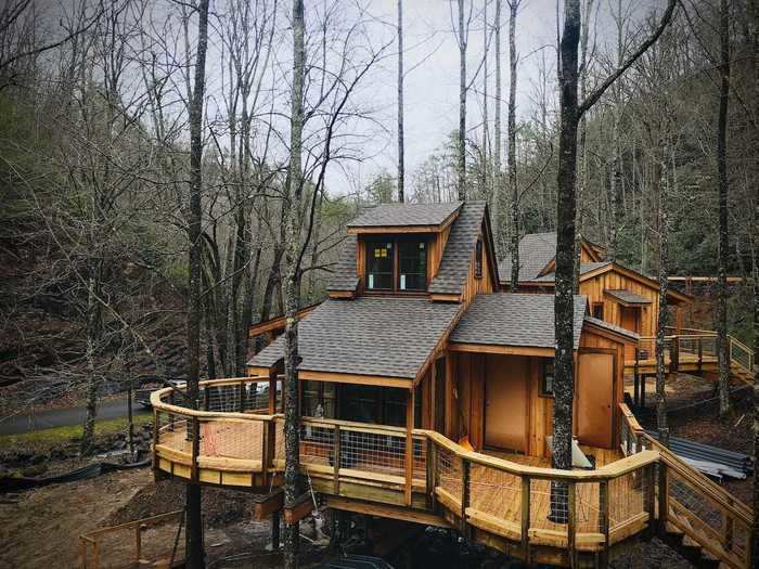 The Treehouse Grove sits nestled among Tennessee