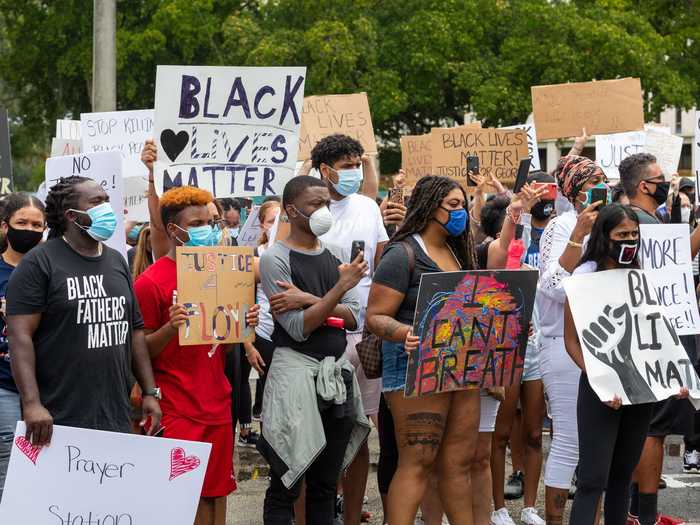 On June 2, two students organized a protest in Coral Springs, Florida.