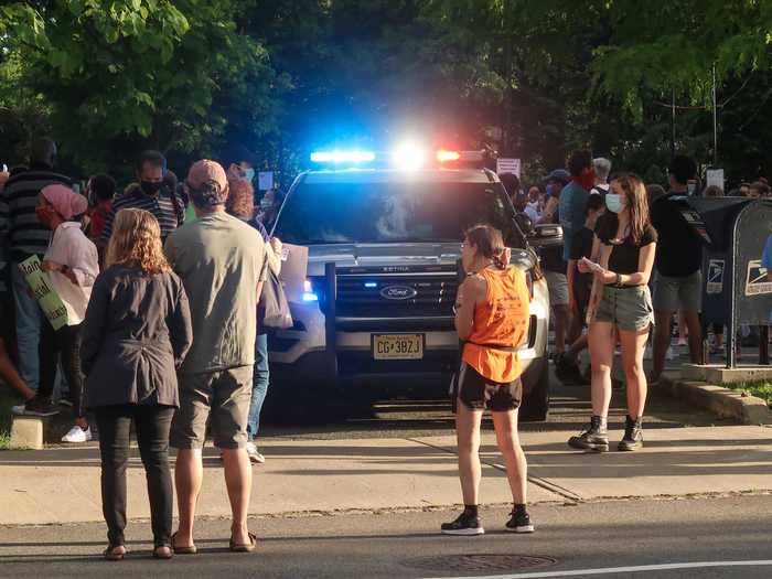 Also on June 7, protesters marched to raise awareness in Glen Rock, New Jersey ...