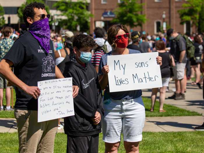 On June 6, people formed the largest political demonstration in Wausau, Wisconsin, in nearly a century.