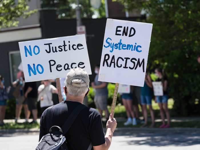 The small town of Clarkston, Michigan, had a peaceful protest on June 7.