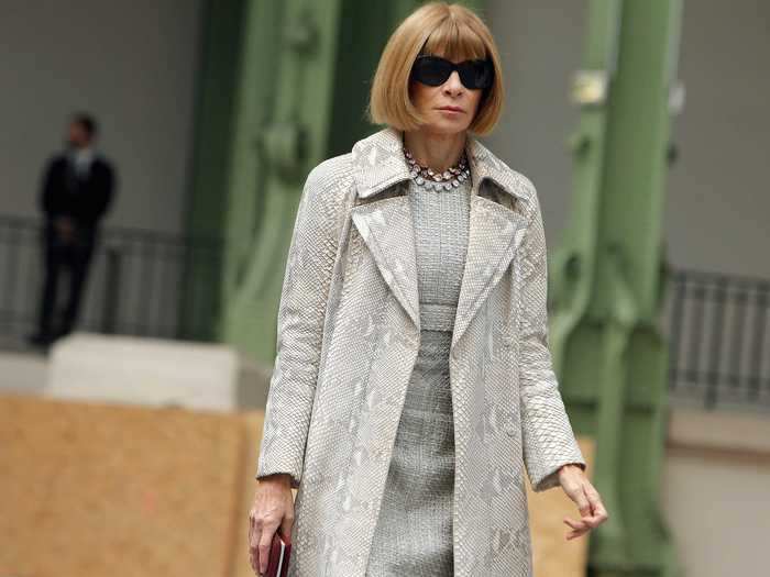 Anna Wintour is the editor-in-chief of Vogue and artistic director of Condé Nast, Vogue