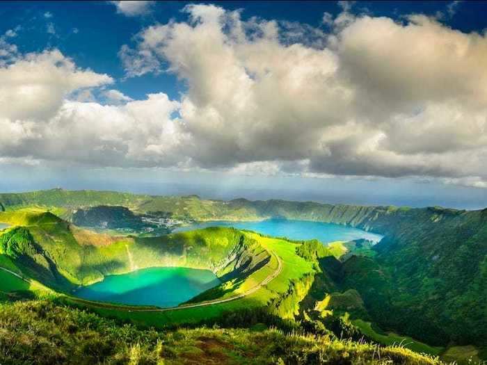 Filled with hot springs, lush forests, and volcanic mountains, the Azores, Portugal