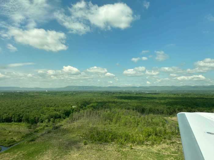 We quickly departed Glens Falls for Worcester without any delay or need to refuel. The 3-hour car journey between the two cities was reduced to 25 minutes of flying at around 15,000 feet.