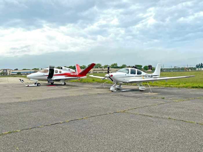 The owner previously used an SR-20 series aircraft to fly around the region for business but was able to expand his business up and down the Eastern Seaboard and beyond once he acquired the Vision Jet.