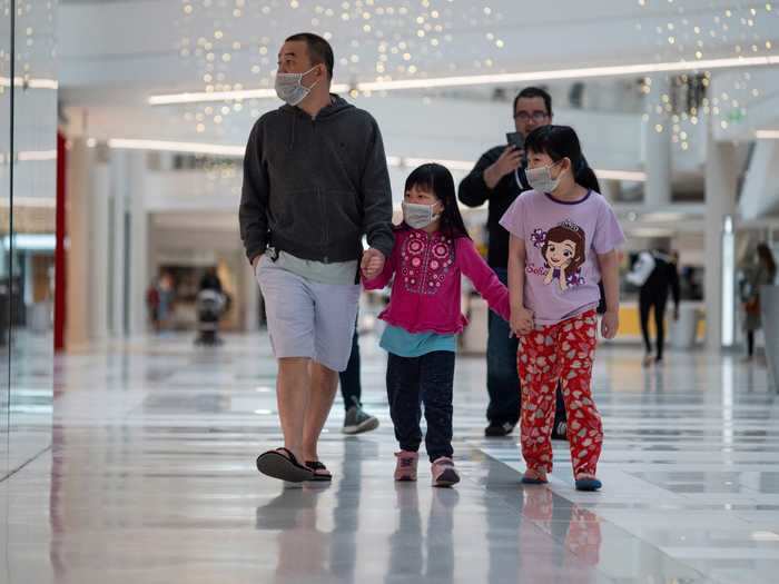 The mall is not running at full force as salons, movie theaters, and smaller attractions are also operating at reduced capacity, but once final directive are released from the state government, more shops and entertainment could reopen.