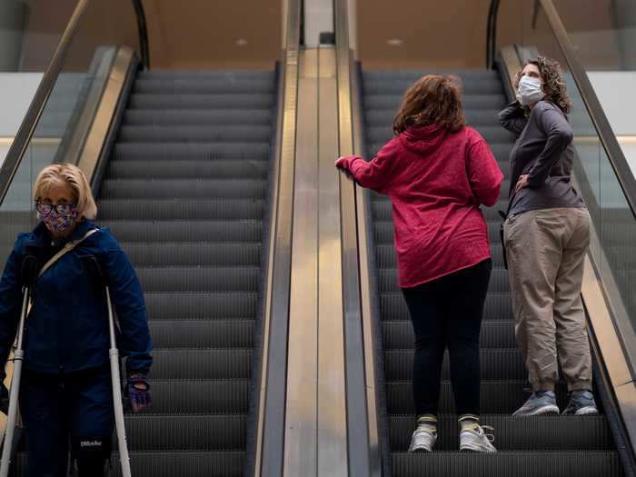 The mall is working to keep the facility clean with frequent disinfection of high-traffic areas such as doors, handrails, elevator buttons, and ATMs. Touchless hand sanitizer stations are also available.