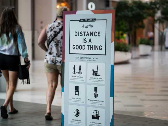 Social distancing is also expected of guests and employees at the mall. Removing common area furniture in open spaces throughout the mall is one way the facility is trying to promote social distancing.