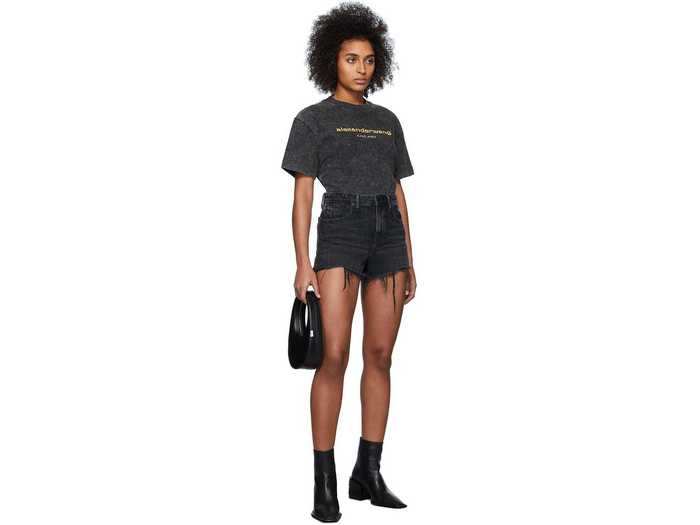 Alexander Wang Denim Bite Shorts