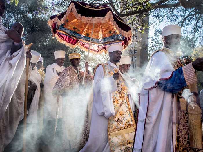 The final prize in the portfolio competition went to Fausto Podavini for "Ethiopian Rituals."