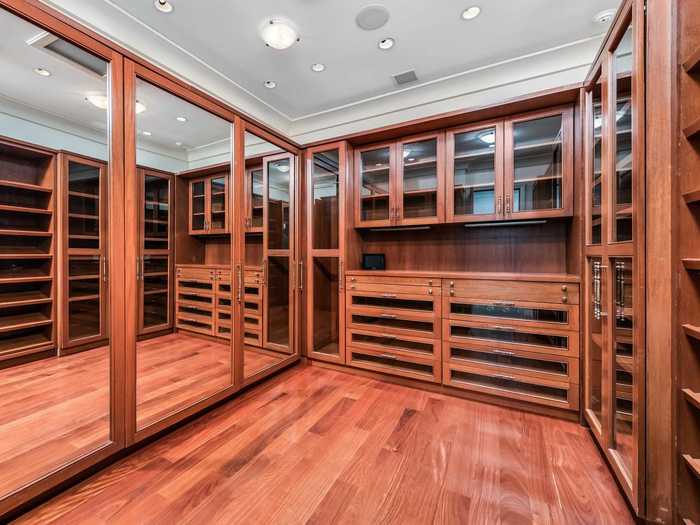 ... and the walk-in closet is spacious, to say the least.