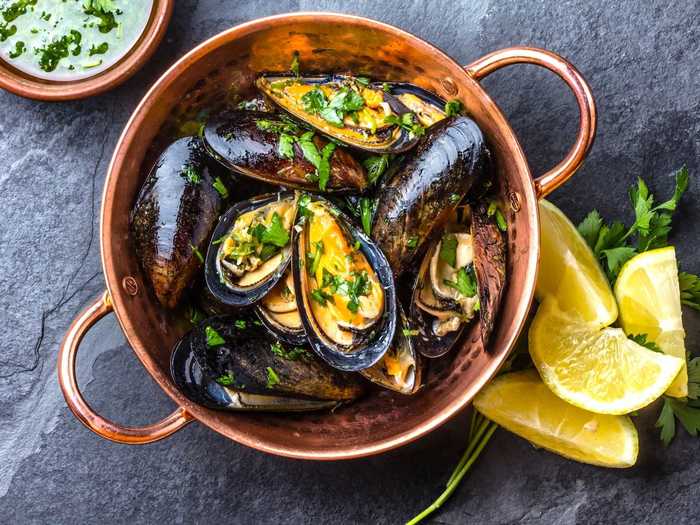 Mussels are an easy one-pot dish that you can make in less than 20 minutes.