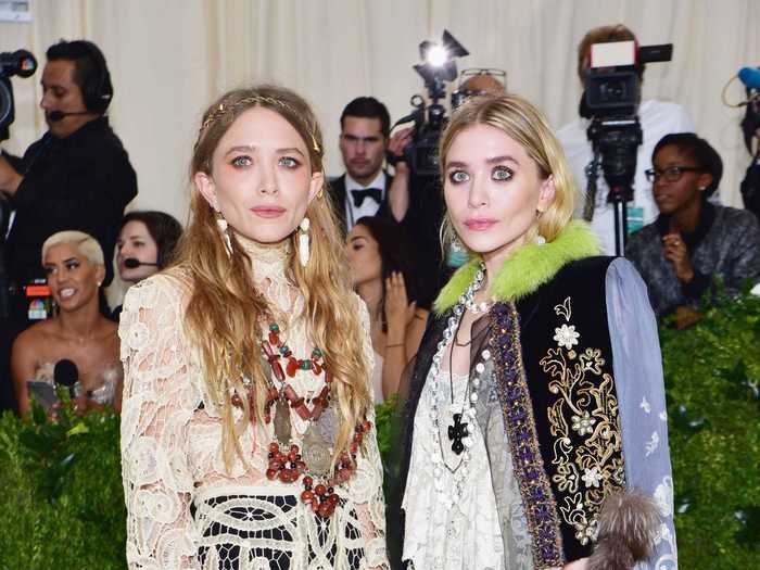 The 2017 Met Gala theme was "Rei Kawakubo/Comme des Garcons: Art Of The In-Between," and the Olsen twins rocked some seriously bold looks.