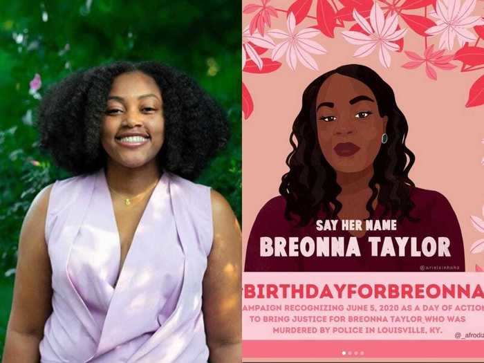 Jill Cartwright was behind the graphics of the #BirthdayForBreonna campaign.