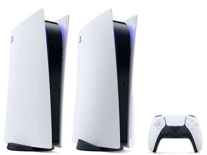 There are a few minor visual differences between the two PS5 consoles: The stand is slightly different, and the digital version has no eject button on the front.