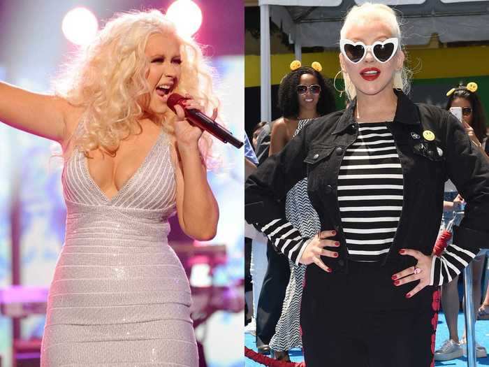 Christina Aguilera also lost 50 pounds after taking the time to focus on herself.