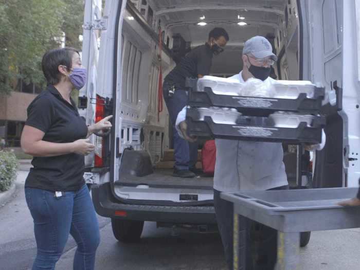 With their free time, LaFrance and her former staff are delivering meals to local hospital workers.